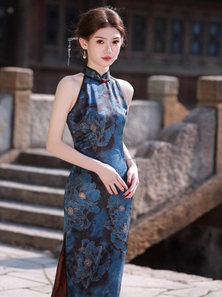 Beth and Brian Qipao - JN New Chinese style(新中式), sleeveless midi Cheongsam