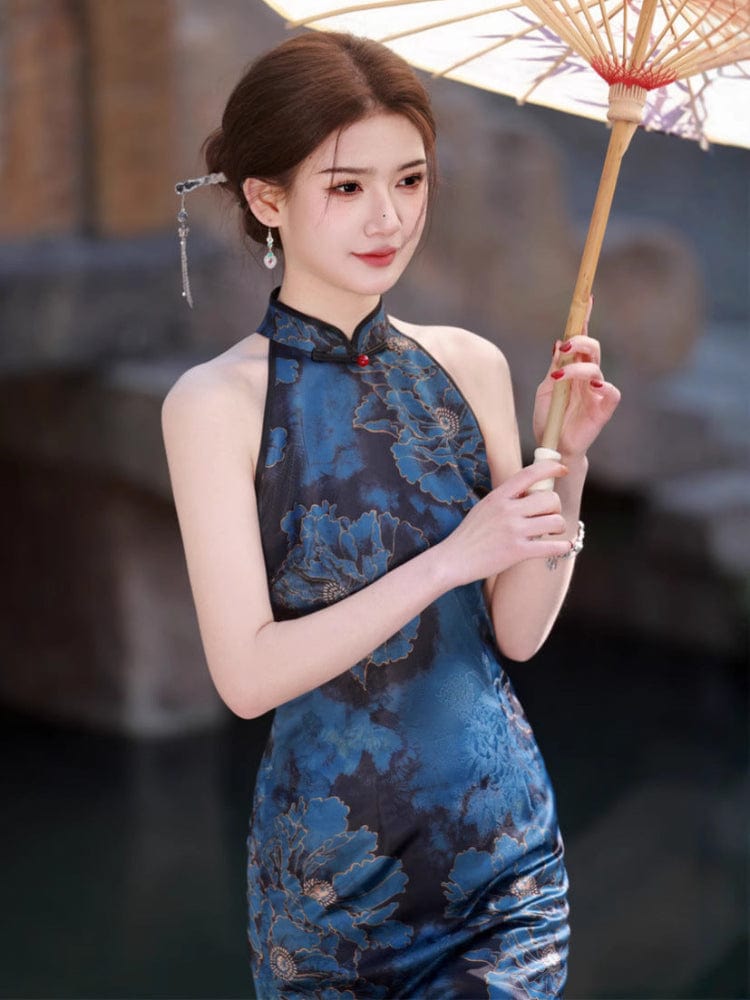 Beth and Brian Qipao - JN New Chinese style(新中式), sleeveless midi Cheongsam