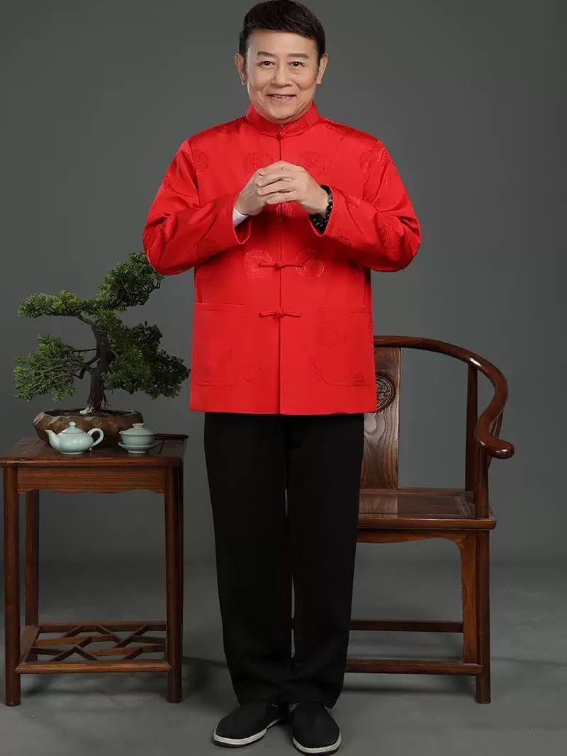 Beth and Brian Qipao-ZSJP Silk satin fabric, Chinese Tang Suit Jacket