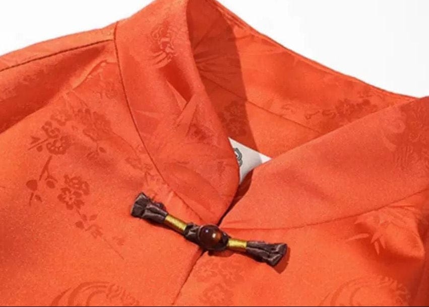 Beth and Brian Qipao-XLB Floral pattern, Men's Chinese tunic Suit Jacket, Chinese tang suit Jacket