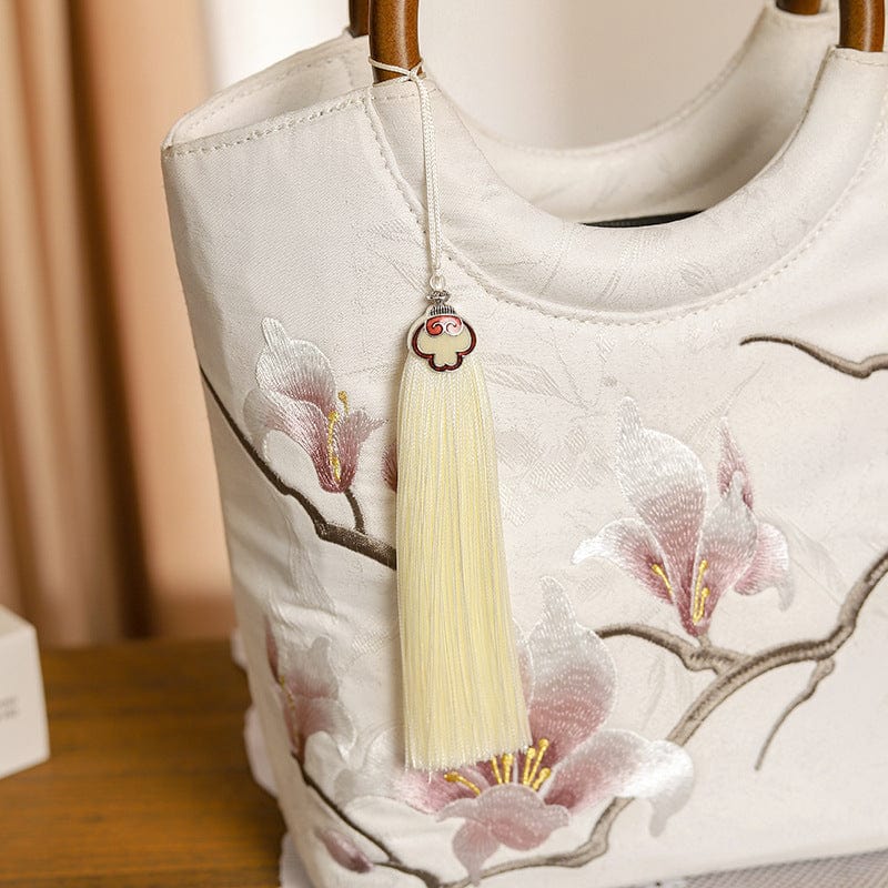 Beth and Brian Qipao-CY Hand-made, Floral embroidery, Chinese style Qipao bag