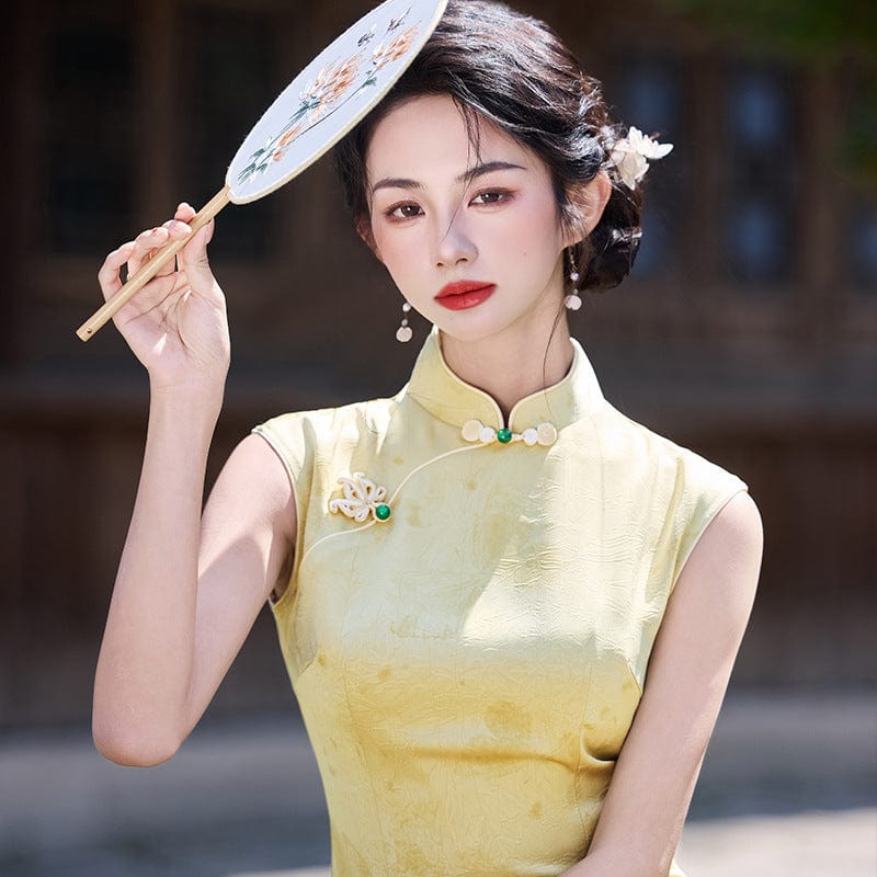 Beth and Brian Qipao-LSB New Chinese style (新中式), sleeveless midi Cheongsam