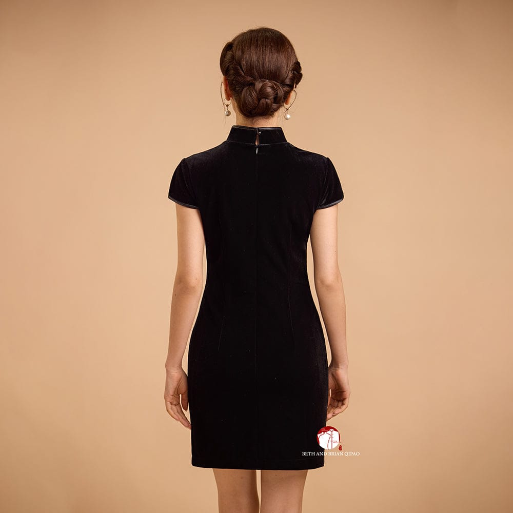 Beth and Brian Qipao - SD Exclusive designer collection, black mini Qipao