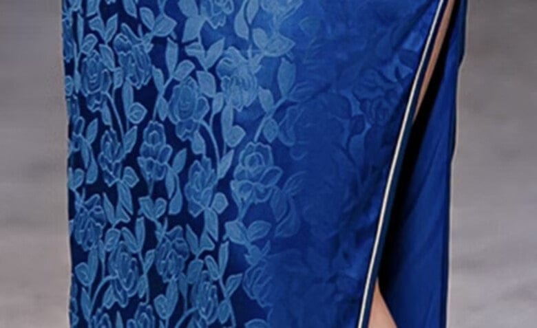 Beth and Brian Qipao-JM Old Shanghai style, floral long Cheongsam