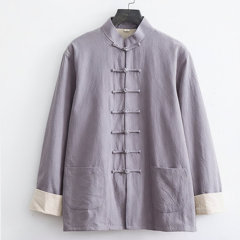 Beth and Brian Qipao-SY Cotton&linen fabric Tang suit set