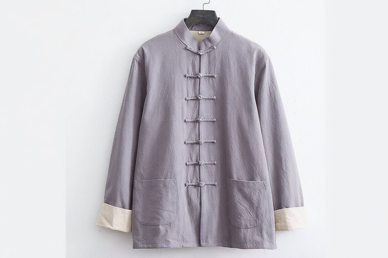 Beth and Brian Qipao-SY Cotton&linen fabric Tang suit set