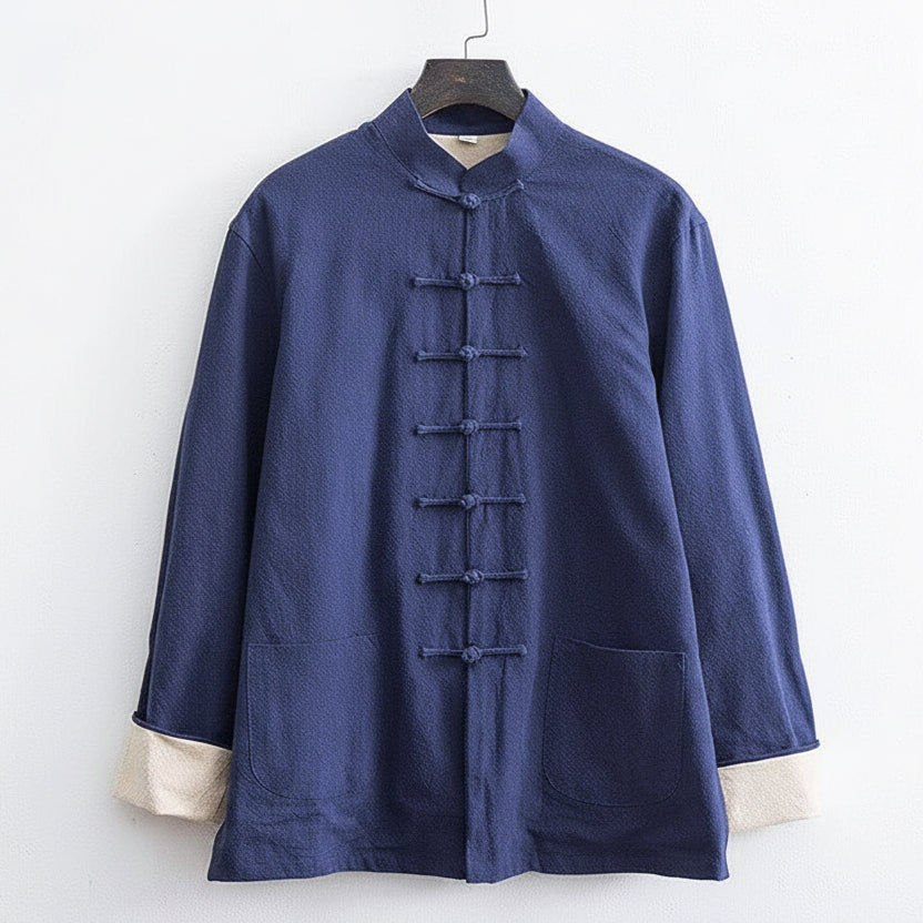 Beth and Brian Qipao-SY Cotton&linen fabric Tang suit set