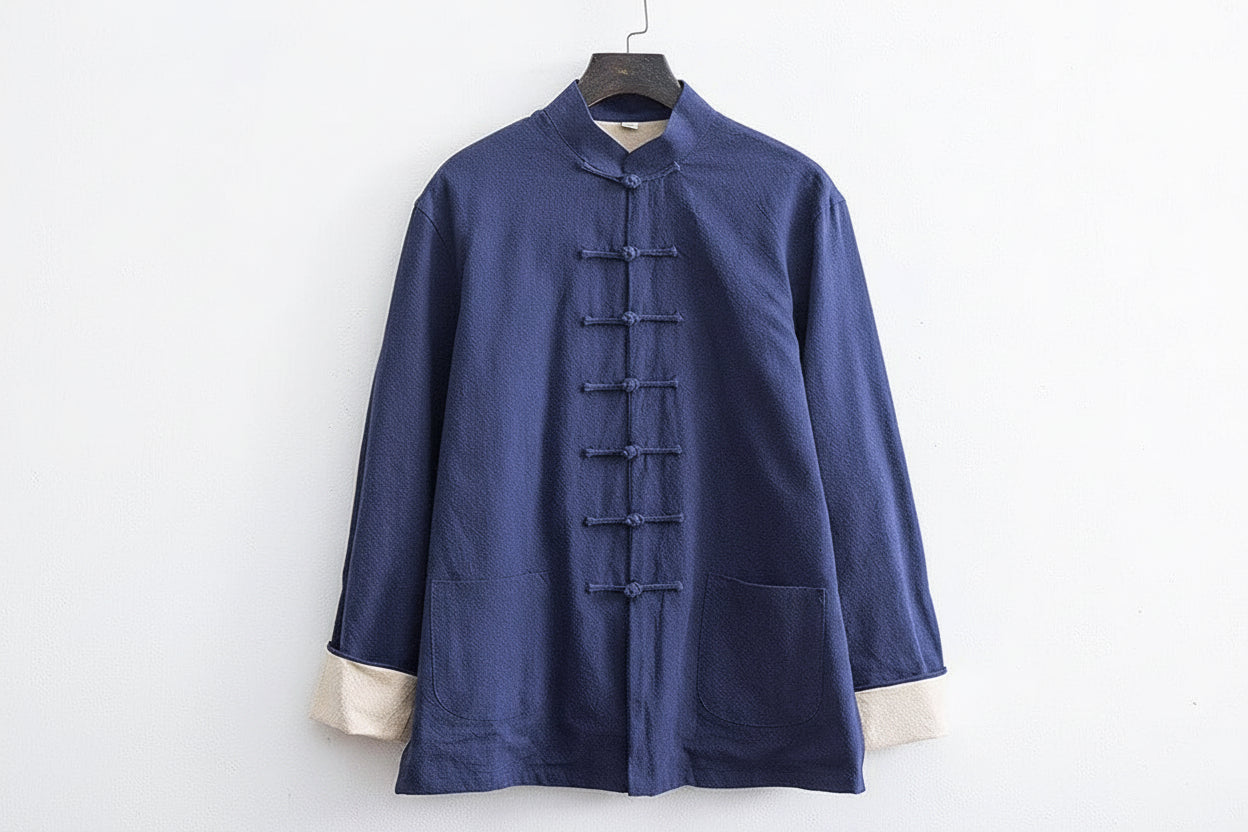 Beth and Brian Qipao-SY Cotton&linen fabric Tang suit set