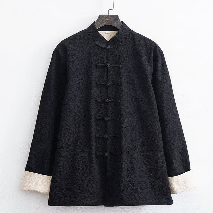 Beth and Brian Qipao-SY Cotton&linen fabric Tang suit set