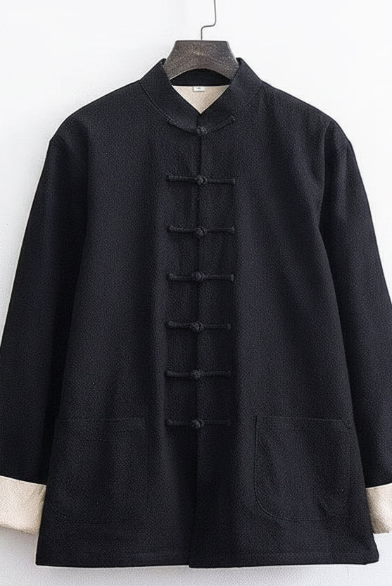 Beth and Brian Qipao-SY Cotton&linen fabric Tang suit set