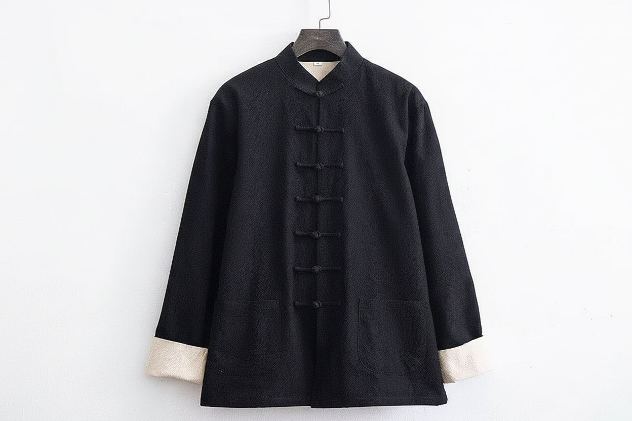 Beth and Brian Qipao-SY Cotton&linen fabric Tang suit set