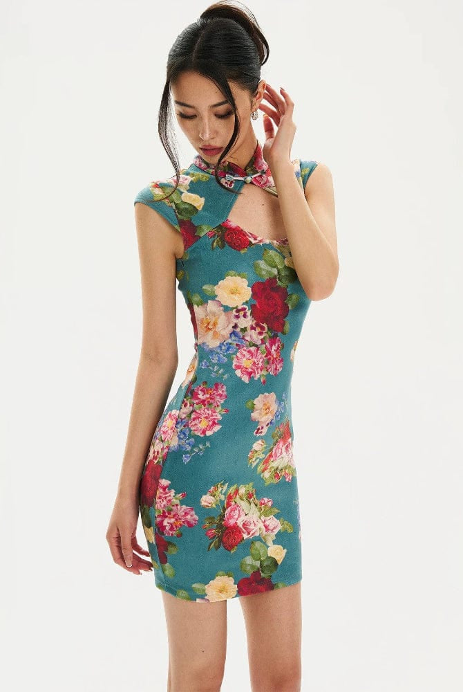 Beth and Brian Qipao-FYW Eva Hollow Out mini Cheongsam