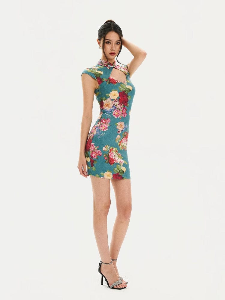 Beth and Brian Qipao-FYW Eva Hollow Out mini Cheongsam