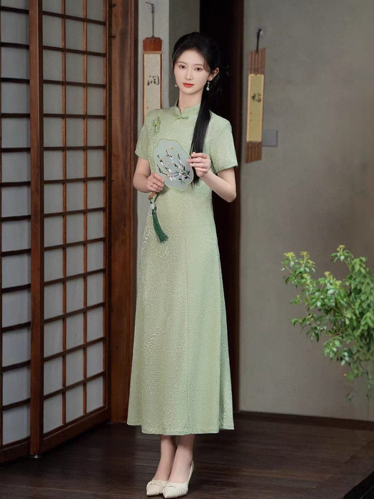 Beth and Brian Qipao-SYG Elena Romance A-line midi Cheongsam