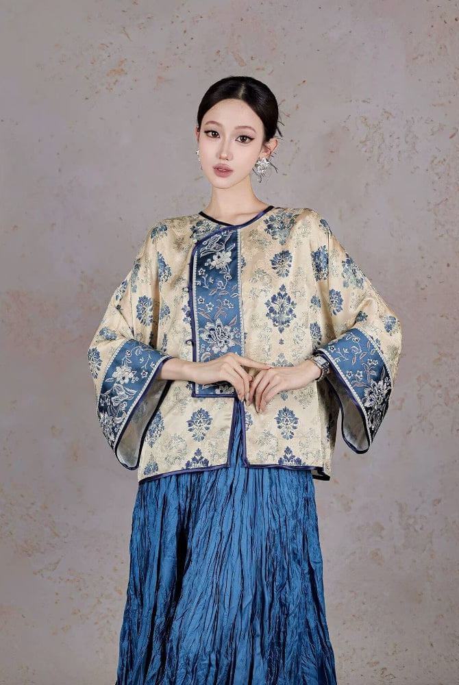 Beth and Brian Qipao-BD Elena Spectacular Loose-Fitting Cheongsam Coat