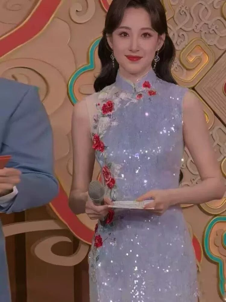 Beth and Brian Qipao-KM Runway Hostess Evening Performance Cheongsam