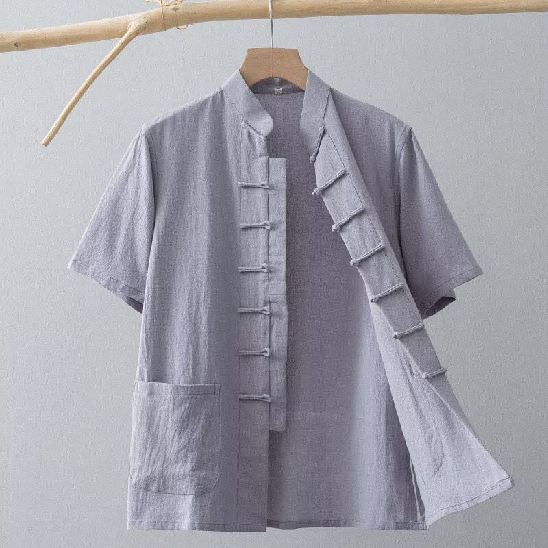 Beth and Brian Qipao-HSY Plus size, Cotton fabric Tang suit shirt