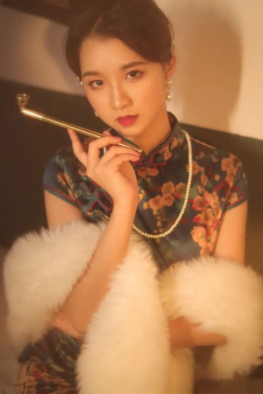 Beth and Brian Qipao-LSB Faux Fur Qipao Shawl
