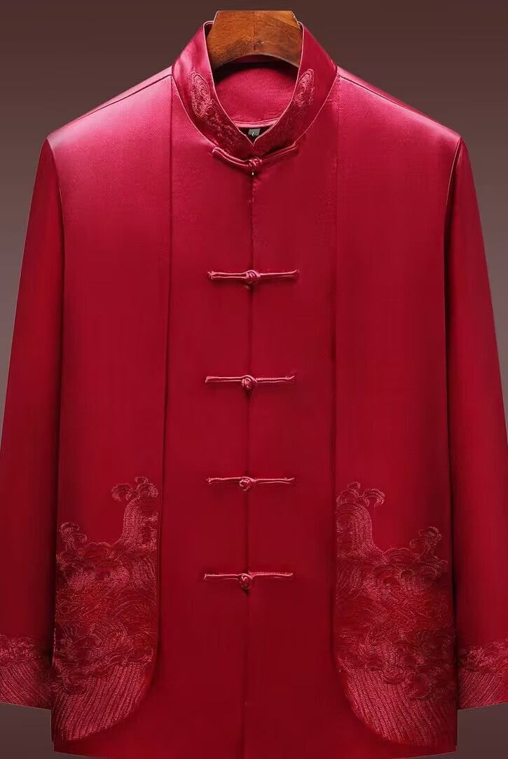 Beth and Brian Qipao-JFD Cotton and mulberry silk fabric Tang Suit Jacket