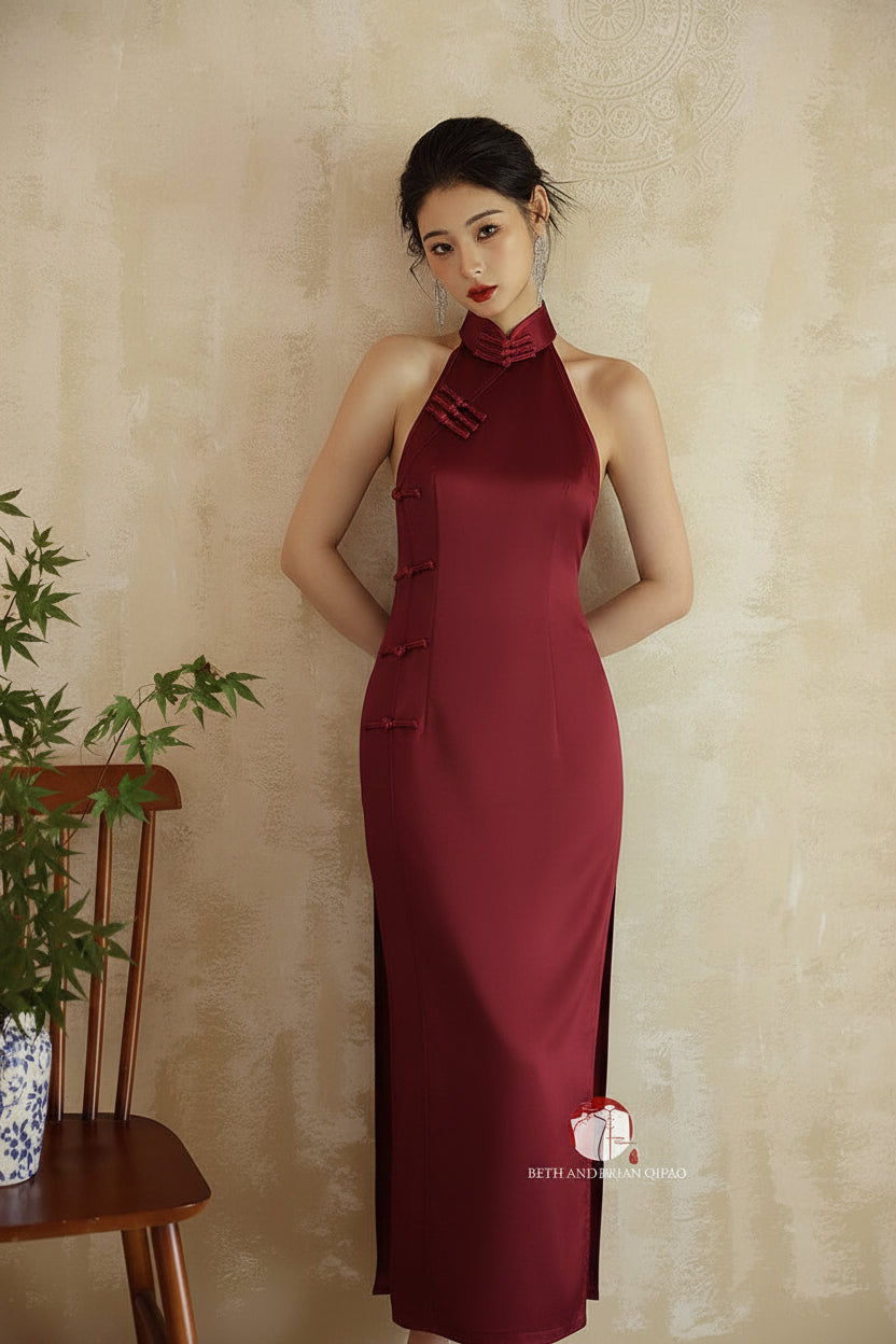 Beth and Brian Qipao - SD Exclusive designer collection, halter mermaid Qipao
