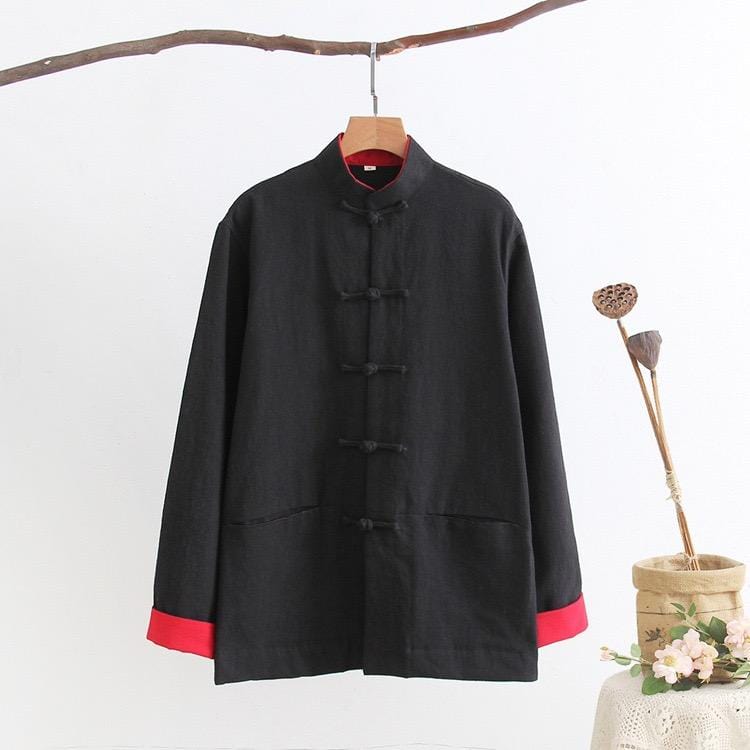 Cotton Tang suit shirt, Chinese traditional Martial Arts suit shirt