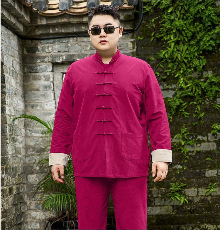 Beth and Brian Qipao - YTTZ Plus size, cotton fabric, Chinese Tang suit jacket and Tang suit set