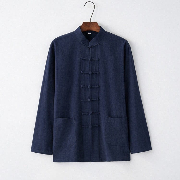 Beth and Brian Qipao-BXXGSF Linen fabric, Chinese Tang Suit set, Kong fu Suit set