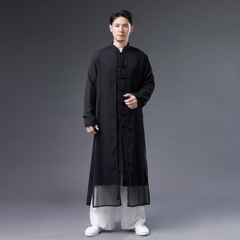 Beth and Brian Qipao - YC Cotton and linen fabric, Chinese Tang Suit robe