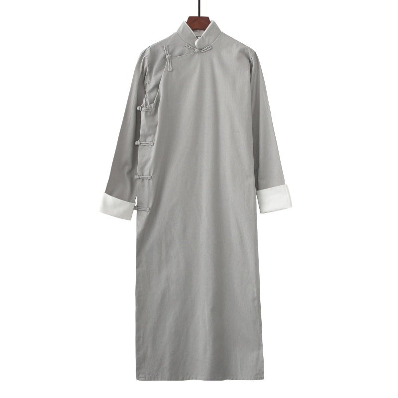 Beth and Brian Qipao - YTTZ Cotton fabric, Chinese Tang suit set and Crosstalk gown