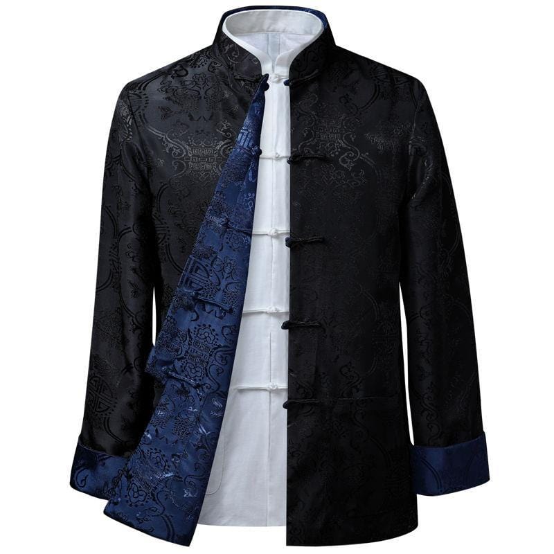 Beth and Brian Qipao - JXGZ Chinese Men double sided Tang suit Jacket, Wedding tang suit jacket