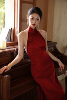 Beth and Brian Qipao - SD Exclusive designer collection, halter mermaid Qipao