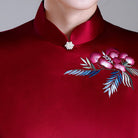Beth and Brian Qipao-LHS Floral pattern, High-end long Qipao for mothers
