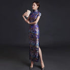 Beth and Brian Qipao-YSY Floral embroidery, high end, brocade long Cheongsam