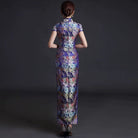 Beth and Brian Qipao-YSY Floral embroidery, high end, brocade long Cheongsam