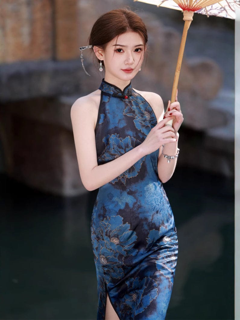 Beth and Brian Qipao - JN New Chinese style(新中式), sleeveless midi Cheongsam