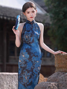 Beth and Brian Qipao - JN New Chinese style(新中式), sleeveless midi Cheongsam