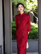 Beth and Brian Qipao-MYJ Plus size midi Cheongsam for mothers
