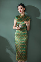 Beth and Brian Qipao-TL Old Shanghai style, 19 mome mulberry silk, high-end midi Cheongsam