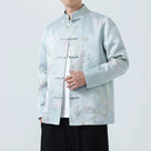 Beth and Brian Qipao-JY Crane embroidery, Cotton blended fabric, Chinese Tang Suit Jacket