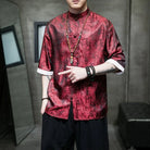 Beth and Brian Qipao-TS Paisley pattern, Chinese Tang Suit Shirt