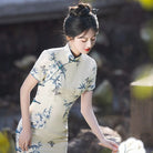 Beth and Brian Qipao-MLS Summer collection, ramie midi Cheongsam