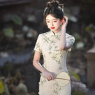Beth and Brian Qipao-MLS Summer collection, ramie midi Cheongsam