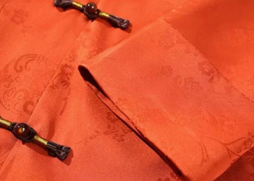 Beth and Brian Qipao-XLB Floral pattern, Men's Chinese tunic Suit Jacket, Chinese tang suit Jacket