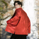 Beth and Brian Qipao-XLB Floral pattern, Men's Chinese tunic Suit Jacket, Chinese tang suit Jacket