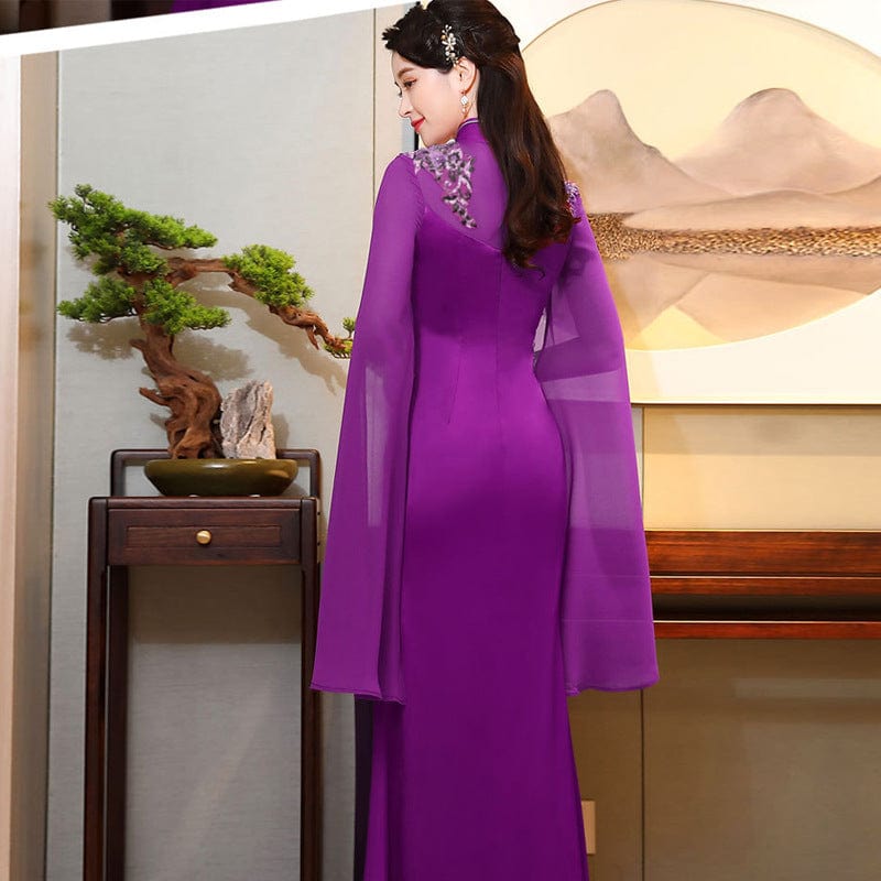 Beth and Brian Qipao-CJH Chinese prom dress, evening long plus size Cheongsam