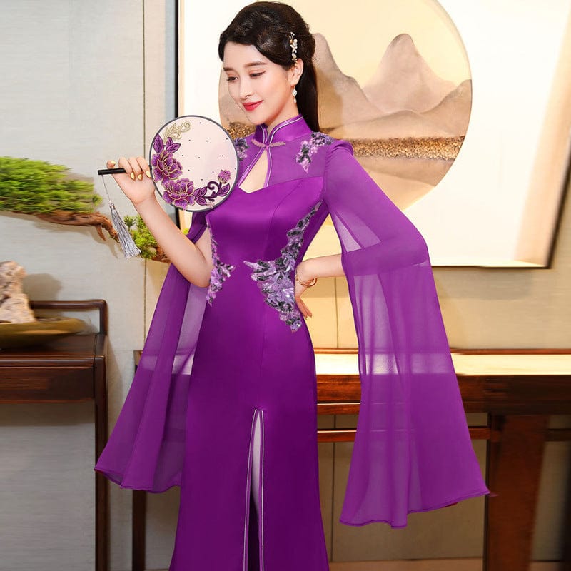 Beth and Brian Qipao-CJH Chinese prom dress, evening long plus size Cheongsam
