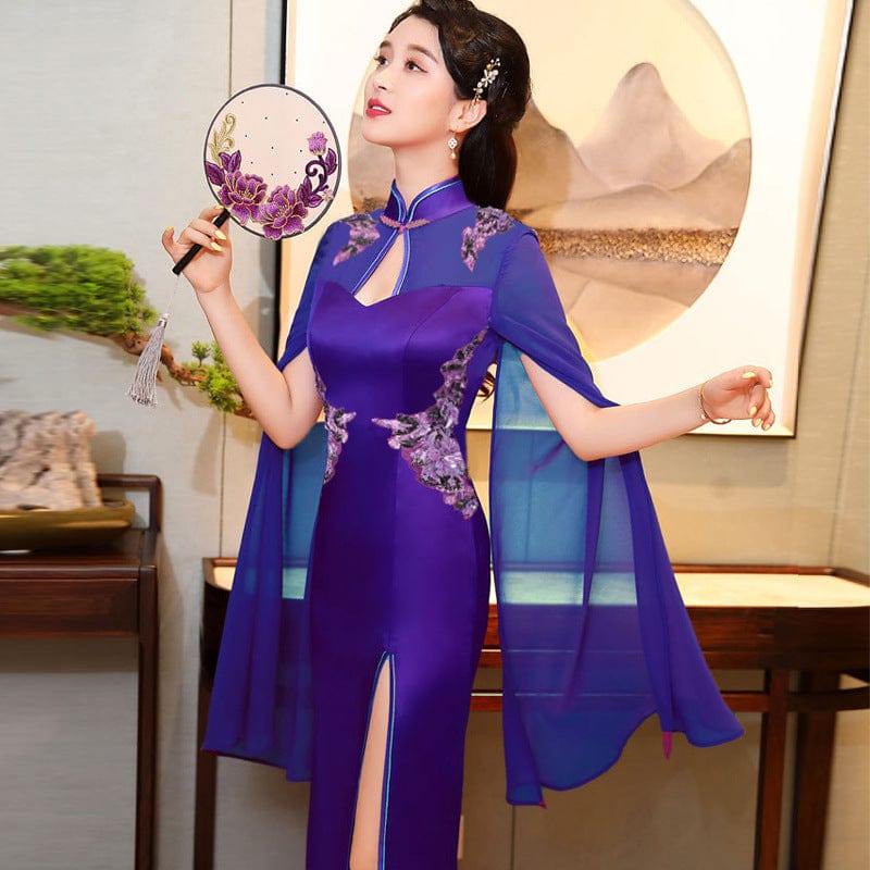 Beth and Brian Qipao-CJH Chinese prom dress, evening long plus size Cheongsam