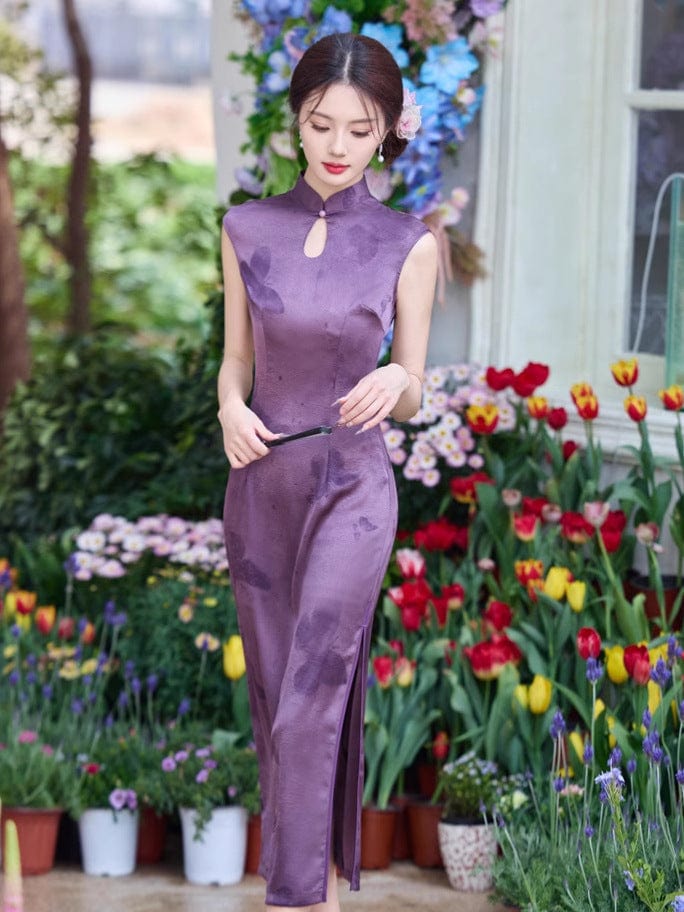 Beth and Brian Qipao - JN New Chinese style (新中式), butterfly midi Cheongsam