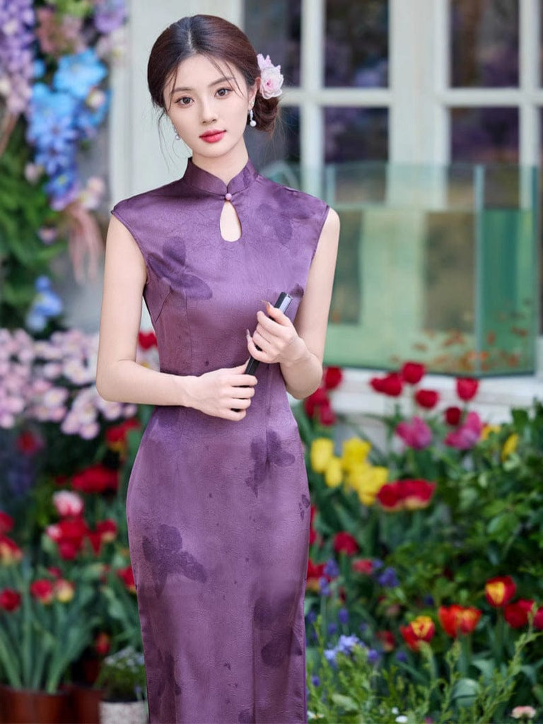 Beth and Brian Qipao - JN New Chinese style (新中式), butterfly midi Cheongsam