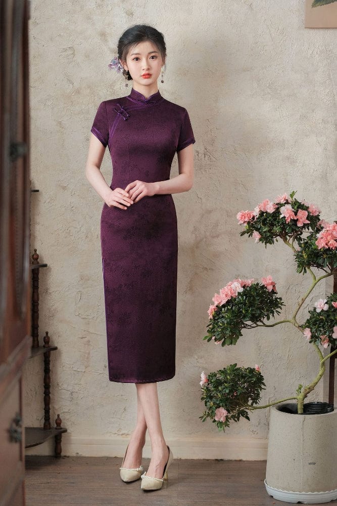Beth and Brian Qipao-FRY Plus size, midi Cheongsam for mothers